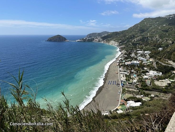 playa de maronti isquia Punto panorámico de la playa de Maronti de Isquia
