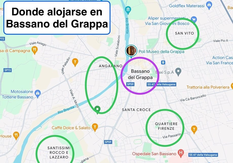 Dónde alojarse en Bassano del Grappa: Mejores zonas y hoteles