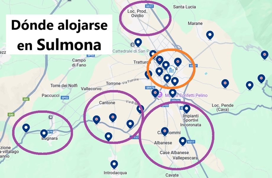 Dónde alojarse en Sulmona, Abruzos: Mejores Zonas y Hoteles
