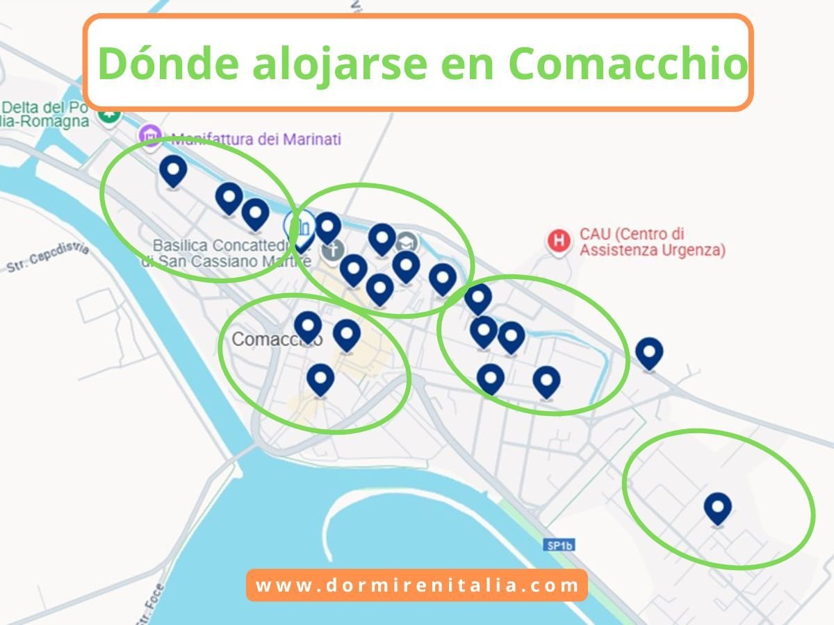 Dónde alojarse en Comacchio: Mejores Zonas y Hoteles